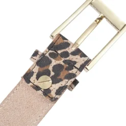 DEPECHE Læderbælte 16380 Leopard