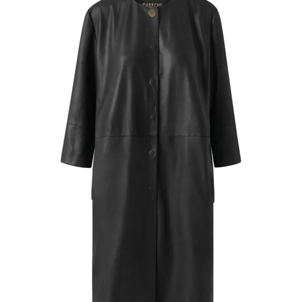 DEPECHE Shirt Dress Black