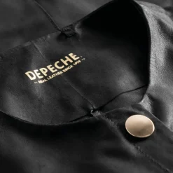 DEPECHE Shirt Dress Black
