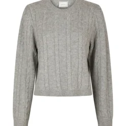 HAUTE L'AMITIÉ Premiere LS Polo Knit Mid Grey