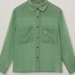 HEYANNO Devotion Silk Shirt Watergrass