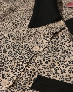 HEYANNO Petite Flower Shirt Black