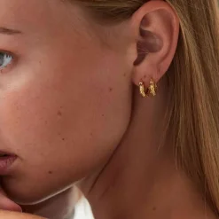 HULTQUIST COPENHAGEN Celeste White Hoops