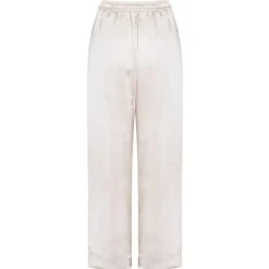 KARMAMIA Garcia Pant Ivory Rich Satin