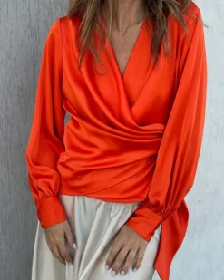 KARMAMIA Ines Blouse Semi Rich Orange