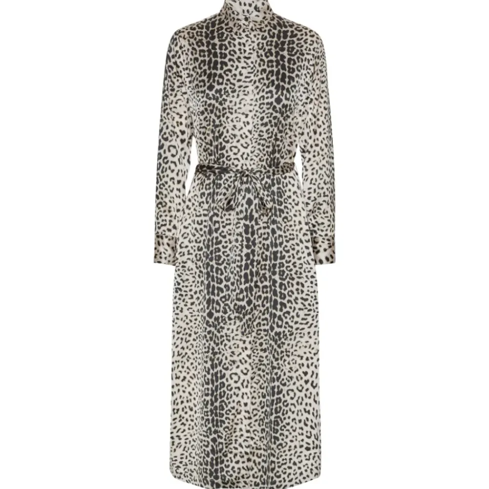KARMAMIA Jean Dress Nude Leopard
