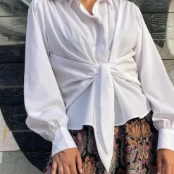 KARMAMIA Lee Shirt White Cotton