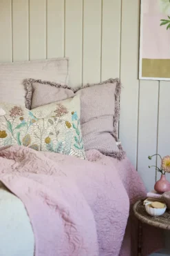 LENE BJERRE Isabelle Throw Plaid 170 cm Rose