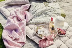 LENE BJERRE Isabelle Throw Plaid 170 cm Rose