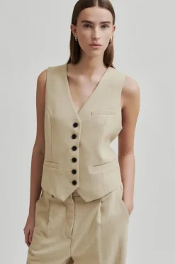 LOLLYS LAUNDRY Cairo Vest Washed Black