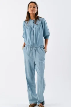 LOLLYS LAUNDRY Chloe Shirt LS Blue