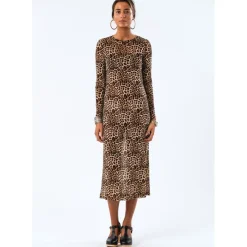 LOLLYS LAUNDRY Logan Maxi Dress Leopard Print