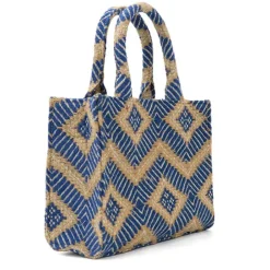 LUNA MOON Small Tote Greek Ocean