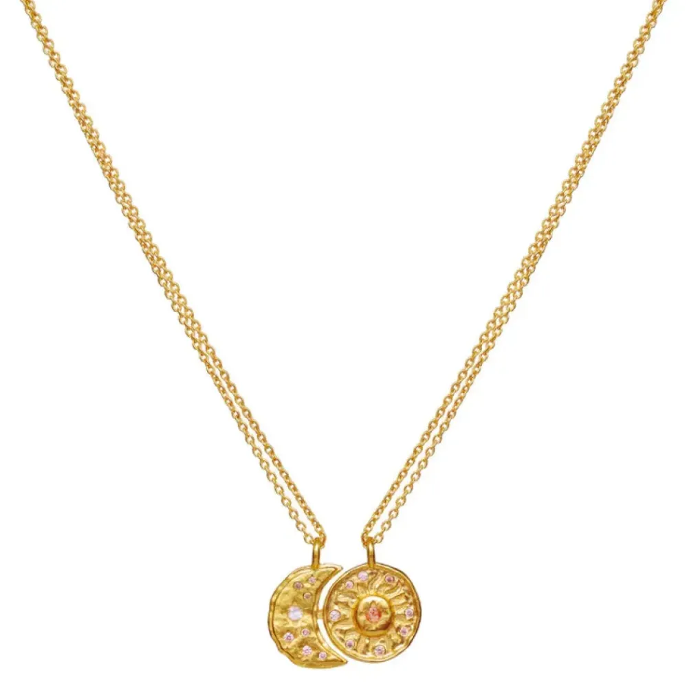MAANESTEN Friendship Necklace (guld/sølv)