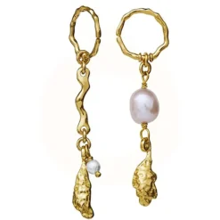 MAANESTEN Lyric earrings (guld/sølv)