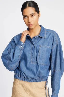 MUNTHE Fihr Top Indigo