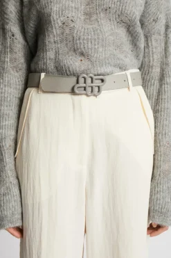 MUNTHE Matter Belt Light Grey