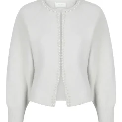 NEO NOIR Amiri Cable Knit Blouse Light Grey