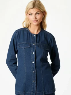 NEO NOIR Annie Denim Blouse Dark Blue