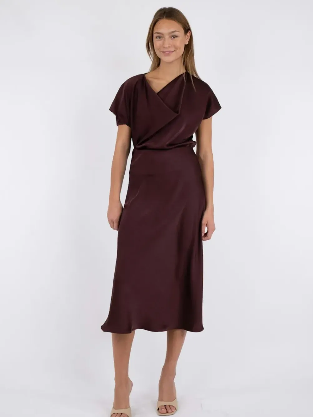 NEO NOIR Bovary Skirt Burgundy