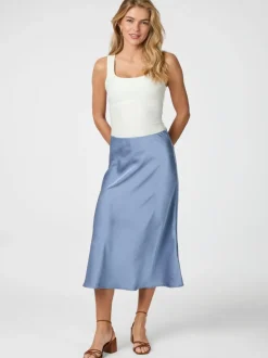 NEO NOIR Bovary Skirt Smoke Blue