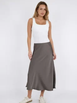 NEO NOIR Bovary Skirt Warm Grey