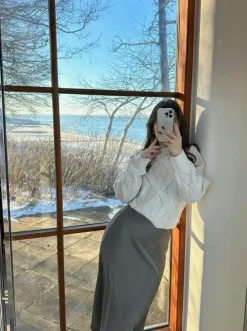 NEO NOIR Bovary Skirt Warm Grey
