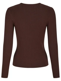 NEO NOIR Carlton Knit Blouse Brown