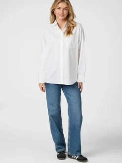 NEO NOIR Dalma C Poplin Shirt Hvid