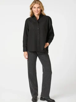 NEO NOIR Dalma C Poplin Shirt Black