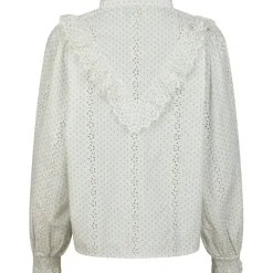 NEO NOIR Degas Embroidery Blouse Off White