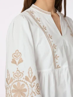 NEO NOIR Ginia Emb Blouse Off White