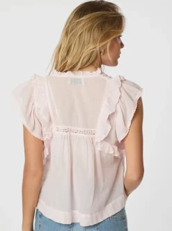 NEO NOIR Jayla Voile Top Light Pink