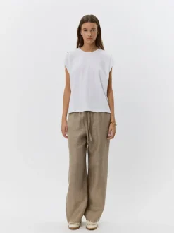 NEO NOIR Jayla Voile Top Light Yellow