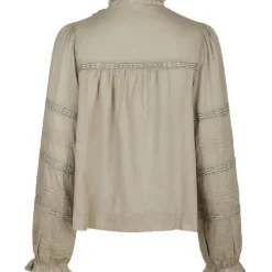 NEO NOIR Lyla S Voile Blouse Smoke Green