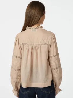 NEO NOIR Lyla Volie Blouse Toffee