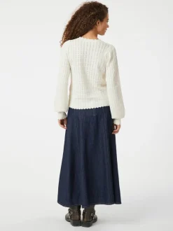 NEO NOIR Raya Denim Skirt Dark Blue