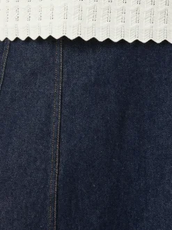 NEO NOIR Raya Denim Skirt Dark Blue