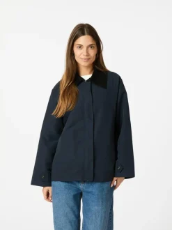 NEO NOIR Rivera Canvas Boxy Jacket Sand