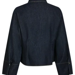 NEO NOIR Rosa Denim Shirt Dark Blue