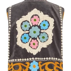 NEO NOIR Samara Melange Waistcoat Beige