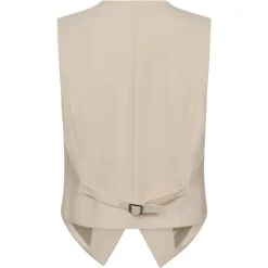 NEO NOIR Scout Teddy Waistcoat Off White