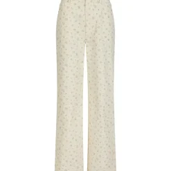 NEO NOIR Semba Floral Denim Pant Off White