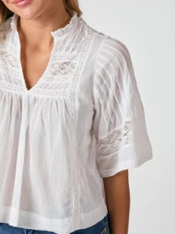 NEO NOIR Siama Voile Blouse White