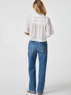 NEO NOIR Siama Voile Blouse White