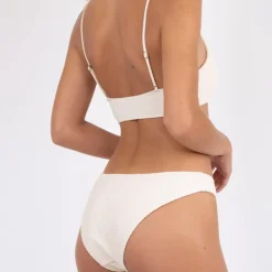 NEO NOIR Skin Sand Crepe Bikini Brief Ivory