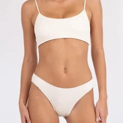NEO NOIR Skin Sand Crepe Bikini Brief Ivory