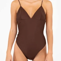 NEO NOIR Skin Shell Swimsuit Brown