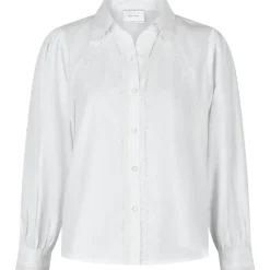 NEO NOIR Tilly C Poplin Shirt White