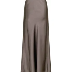 NEO NOIR Vicky Heavy Sateen Skirt Warm Grey